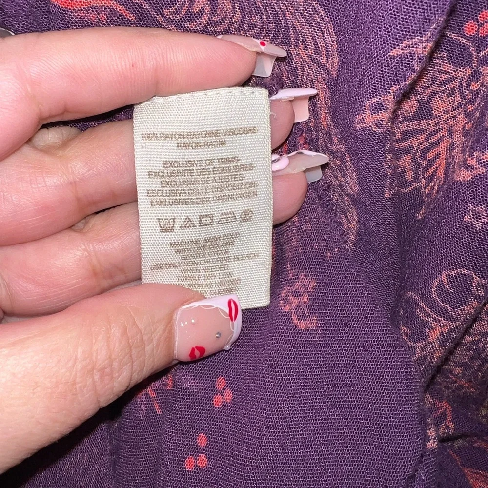 Free People Purple and Red Blouse‎